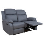 Diivan REX 2-kohaline manuaalne recliner 133x81xH103cm, tumehall Diivanid Diivanid