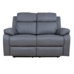 Diivan REX 2-kohaline manuaalne recliner 133x81xH103cm, tumehall Diivanid Diivanid