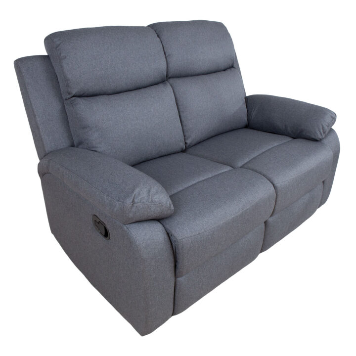 Diivan REX 2-kohaline manuaalne recliner 133x81xH103cm, tumehall Diivanid Diivanid