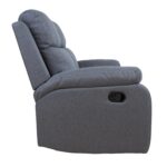 Diivan REX 2-kohaline manuaalne recliner 133x81xH103cm, tumehall Diivanid Diivanid