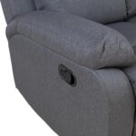 Diivan REX 2-kohaline manuaalne recliner 133x81xH103cm, tumehall Diivanid Diivanid