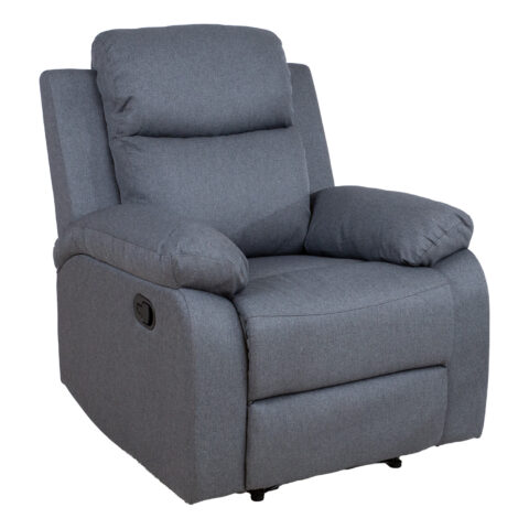 Tugitool REX manuaalne recliner 80x81xH103cm, tumehall Elutoamööbel H01-500 Tugitoolid ja kiiktoolid