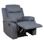 Tugitool REX manuaalne recliner 80x81xH103cm, tumehall Elutoamööbel H01-500 Tugitoolid ja kiiktoolid
