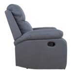 Tugitool REX manuaalne recliner 80x81xH103cm, tumehall Elutoamööbel H01-500 Tugitoolid ja kiiktoolid