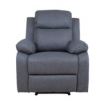 Tugitool REX manuaalne recliner 80x81xH103cm, tumehall Elutoamööbel H01-500 Tugitoolid ja kiiktoolid