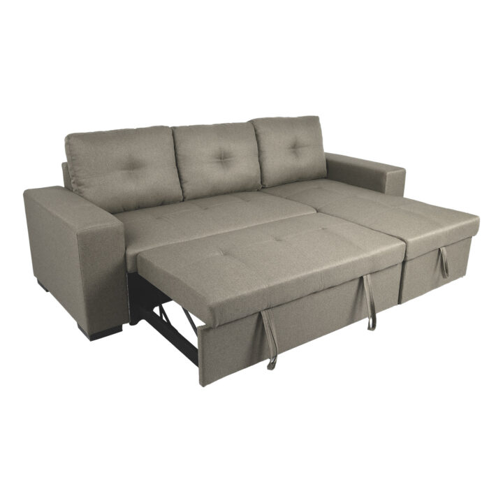 Nurgadiivanvoodi CARITA 240×90/160xH94cm, beež Diivanid Diivanid