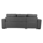 Nurgadiivanvoodi CARITA 240×90/160xH94cm, tumehall Diivanid Diivanid