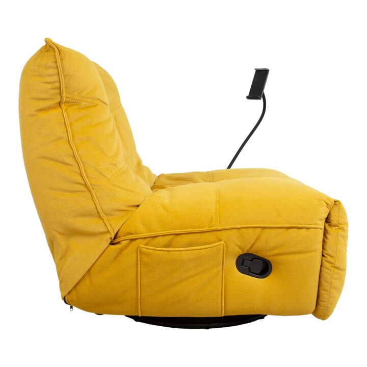 Puhketool WIN-WIN manuaalne recliner 80x95xH90cm, kollane Elutoamööbel Tugitoolid ja kiiktoolid