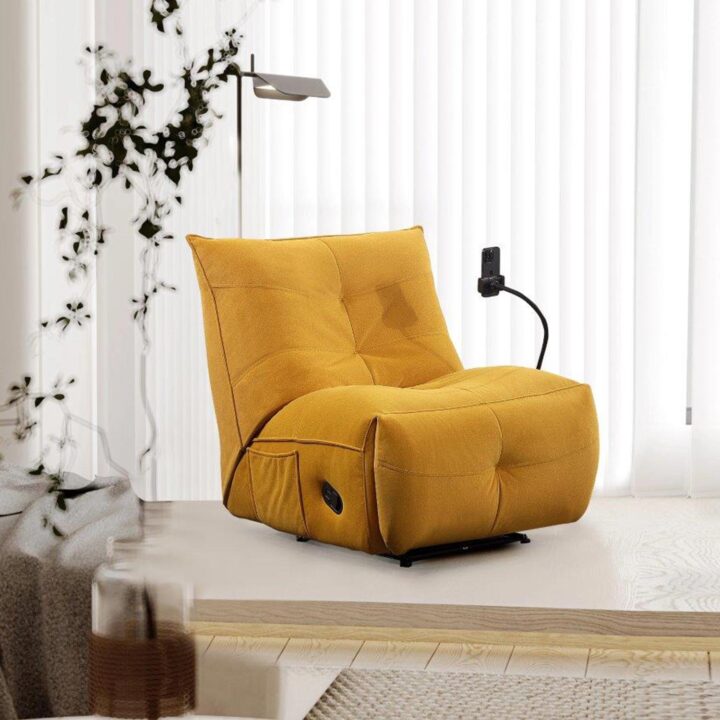 Puhketool WIN-WIN manuaalne recliner 80x95xH90cm, kollane Elutoamööbel Tugitoolid ja kiiktoolid