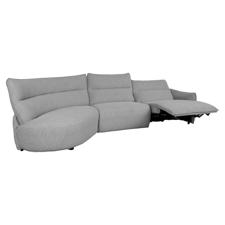 Nurgadiivan CANNES VN elektriline recliner 310×101/91xH92cm, hall Diivanid