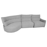 Nurgadiivan CANNES VN elektriline recliner 310×101/91xH92cm, hall Diivanid
