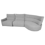 Nurgadiivan CANNES PN elektriline recliner 310×91/101xH92cm, hall Diivanid