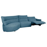 Nurgadiivan CANNES VN elektriline recliner 310×101/91xH92cm, hallikassinine Diivanid