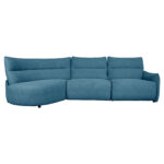 Nurgadiivan CANNES VN elektriline recliner 310×101/91xH92cm, hallikassinine Diivanid