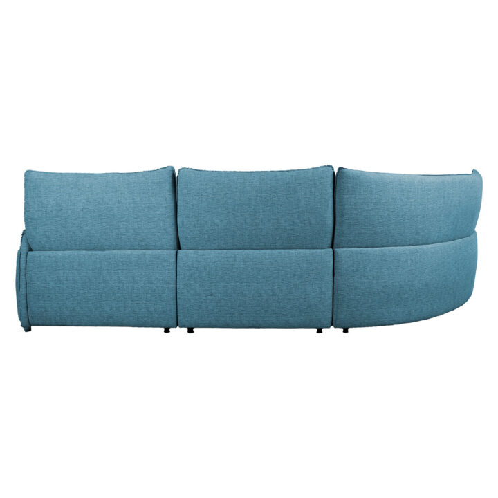 Nurgadiivan CANNES VN elektriline recliner 310×101/91xH92cm, hallikassinine Diivanid