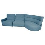 Nurgadiivan CANNES PN elektriline recliner 310×91/101xH92cm, hallikassinine Diivanid