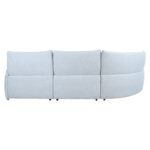 Nurgadiivan CANNES VN elektriline recliner 310×101/91xH92cm, helehall Diivanid