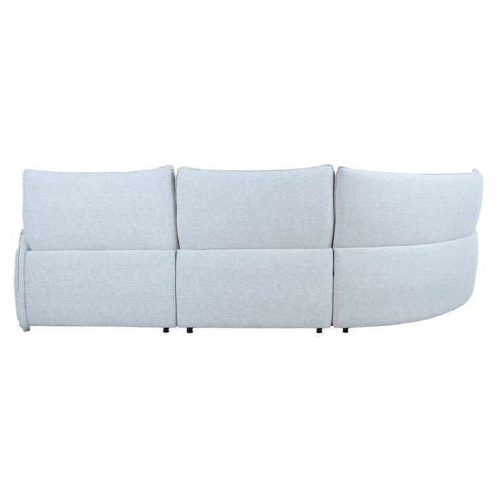 Nurgadiivan CANNES VN elektriline recliner 310×101/91xH92cm, helehall Diivanid
