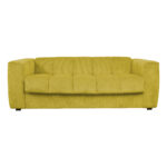 Diivanvoodi STELLA vedrumadratsiga 206x94xH70cm, kollane Diivanid