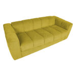Diivanvoodi STELLA vedrumadratsiga 206x94xH70cm, kollane Diivanid
