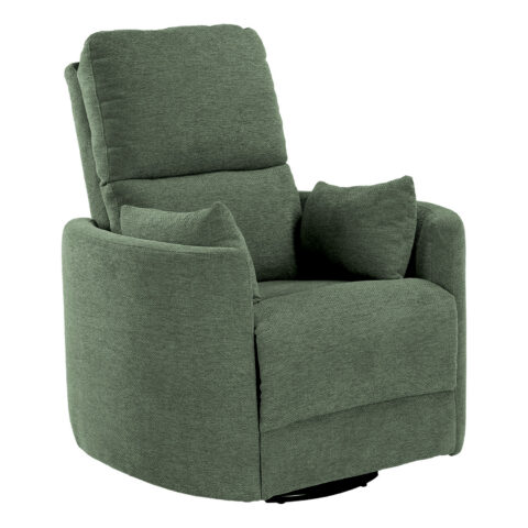 Tugitool STINA kiikuv ja pöörlev manuaalne recliner 83x88xH100cm, roheline Elutoamööbel
