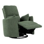 Tugitool STINA kiikuv ja pöörlev manuaalne recliner 83x88xH100cm, roheline Elutoamööbel