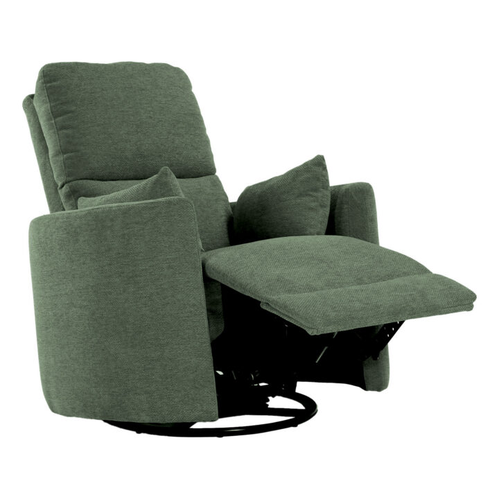 Tugitool STINA kiikuv ja pöörlev manuaalne recliner 83x88xH100cm, roheline Elutoamööbel