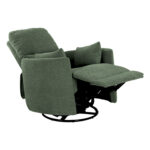Tugitool STINA kiikuv ja pöörlev manuaalne recliner 83x88xH100cm, roheline Elutoamööbel
