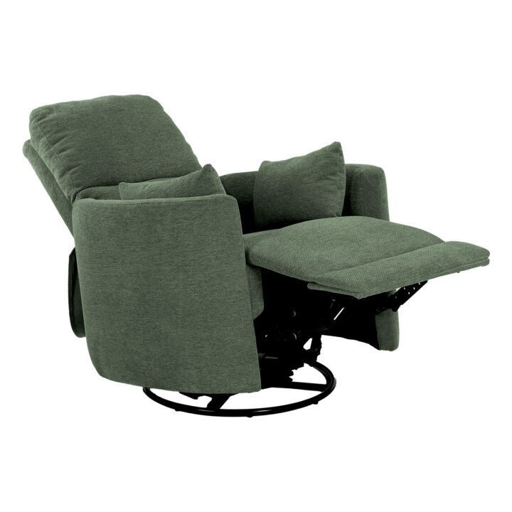 Tugitool STINA kiikuv ja pöörlev manuaalne recliner 83x88xH100cm, roheline Elutoamööbel