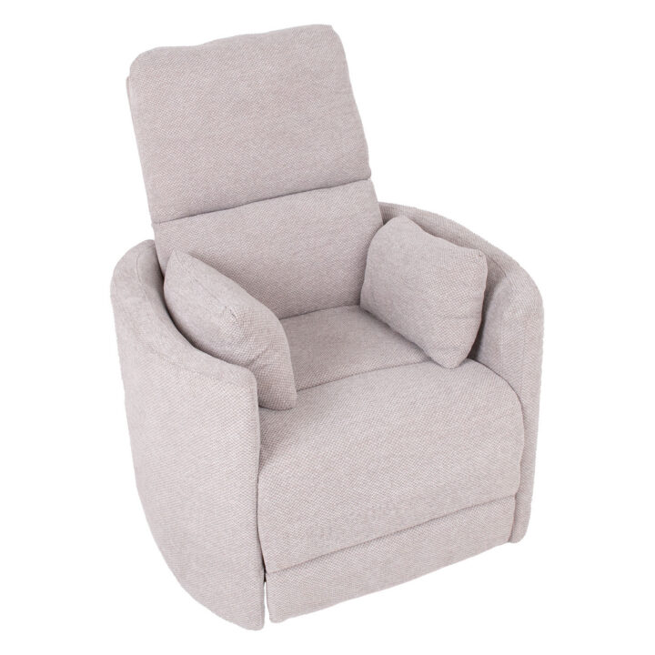 Tugitool STINA kiikuv ja pöörlev manuaalne recliner 83x88xH100cm, hall Elutoamööbel