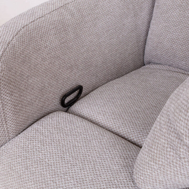Tugitool STINA kiikuv ja pöörlev manuaalne recliner 83x88xH100cm, hall Elutoamööbel