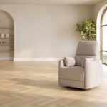 Tugitool STINA kiikuv ja pöörlev manuaalne recliner 83x88xH100cm, hall Elutoamööbel