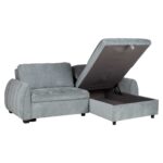 Nurgadiivanvoodi CLOUD 226×95/160x88cm, sinakasroheline Diivanid