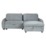 Nurgadiivanvoodi CLOUD 226×95/160x88cm, sinakasroheline Diivanid