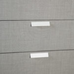 Öökapp CAREN hall, 50,5x41xH40cm, MDF, polüesterkangas Magamistuba CAREN