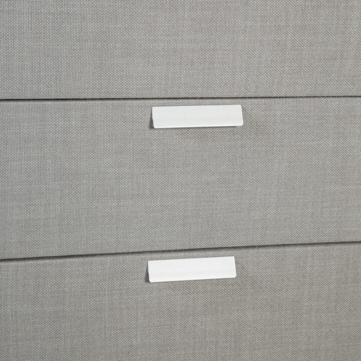 Öökapp CAREN hall, 50,5x41xH40cm, MDF, polüesterkangas Magamistuba CAREN