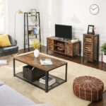 Telerialus 110x40x50cm, antiikne, must TV-alused