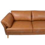 Nurgadiivan COLLINS PN 295×88/159xH83cm, konjakipruun nahk Diivanid Diivanid
