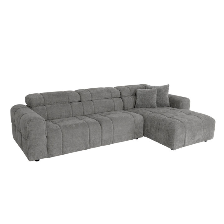 Nurgadiivan BELISMA PN 291×105/169xH74/92cm, beež Diivanid