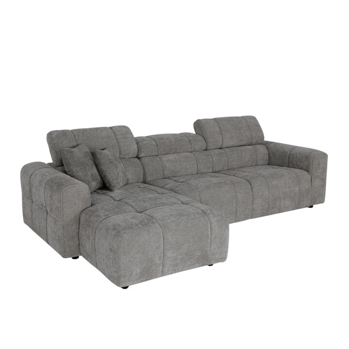 Nurgadiivan BELISMA VN 291×169/105xH74/92cm, beež Diivanid