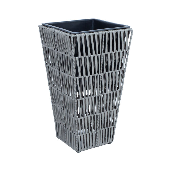 Lillepotiümbris WICKER 28x28xH50cm, hall Lillepotid ja rõdukastid