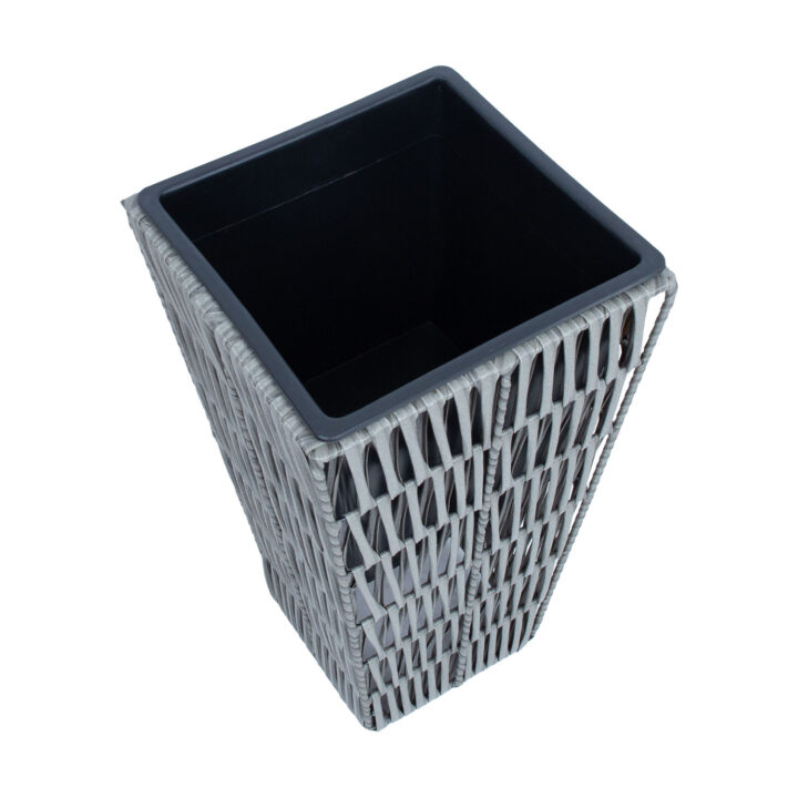 Lillepotiümbris WICKER 28x28xH50cm, hall Lillepotid ja rõdukastid