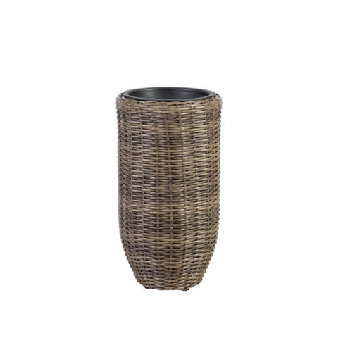Lillepotiümbris WICKER D28xH59cm, tumepruun Lillepotid ja lillekastid Garden