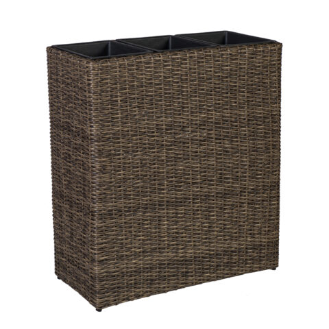 Lillekast WICKER 77x27xH80cm, tumepruun Lillepotid ja lillekastid G09-200 Rõdukastid