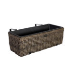 Rõdu lillekast WICKER 60x19xH18cm, tumepruun Lillepotid ja rõdukastid Garden