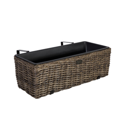 Rõdu lillekast WICKER 60x19xH18cm, tumepruun Lillepotid ja rõdukastid Garden