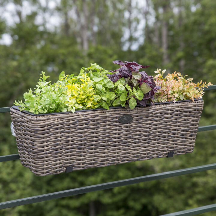 Rõdu lillekast WICKER 60x19xH18cm, tumepruun Lillepotid ja rõdukastid Garden