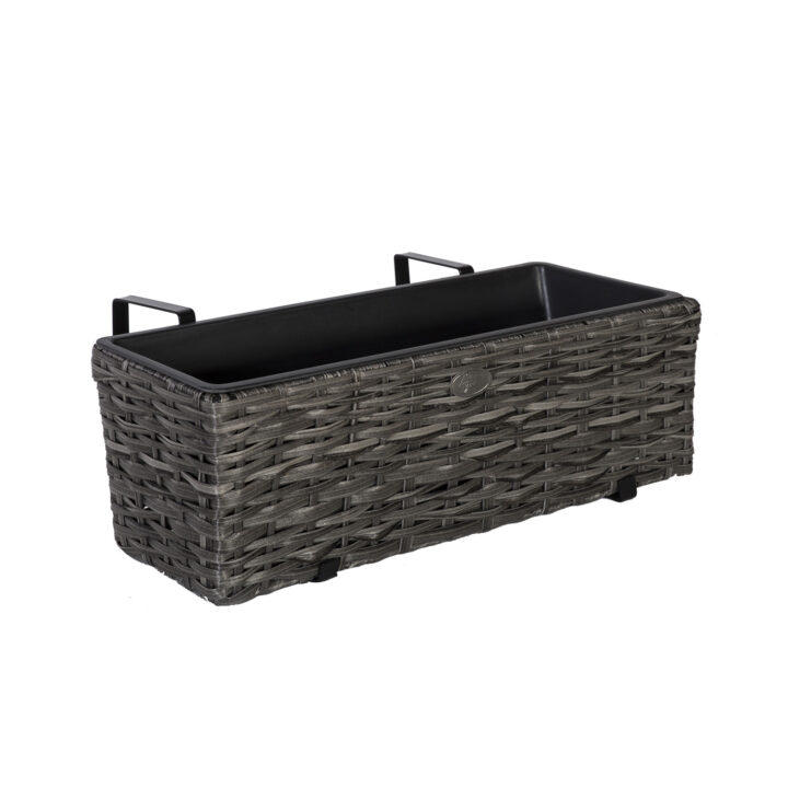 Rõdu lillekast WICKER 60x19xH18cm, hall Lillepotid ja rõdukastid Garden