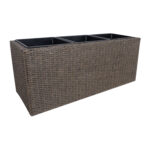 Lillekast WICKER 110x39xH45cm, tumepruun Lillepotid ja lillekastid Garden