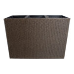 Lillekast WICKER 110x39xH88cm, tumepruun Lillepotid ja lillekastid Garden